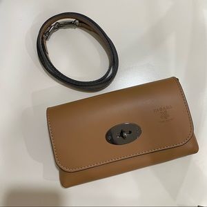 Zagara Brown 3-Way Crossbody, Shoulder, Clutch Bag